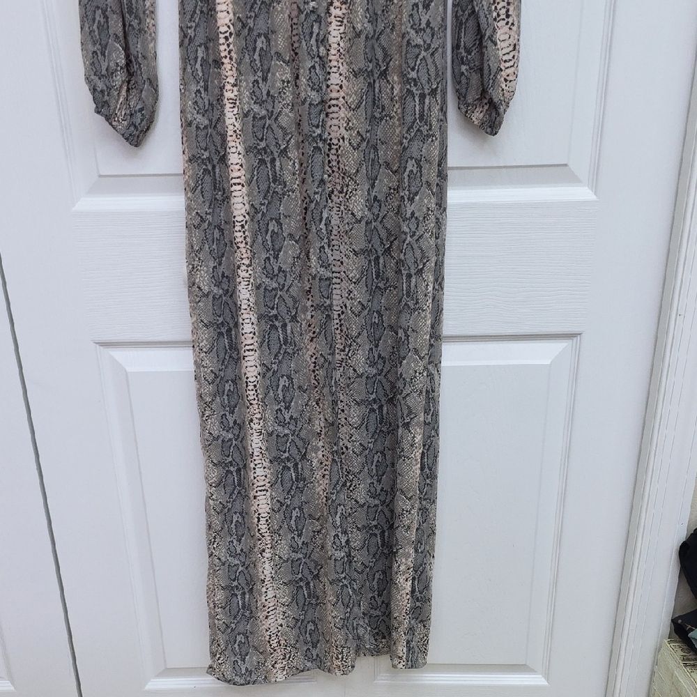 5 For $25 Buddy Love Snake Print Maxi Dress - Picture 4 of 7